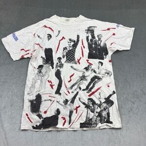 VTG 1993 Campbells Figure Skating Champions All Over Print T-shirt Mens Size XL